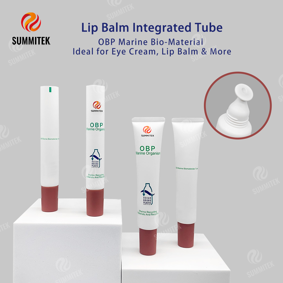 OBP Ocean Recycled Lip and Eye Care Tube D19 D22 D25
